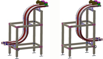 "C" or "S" Configurations - Vertical Lift Conveyors