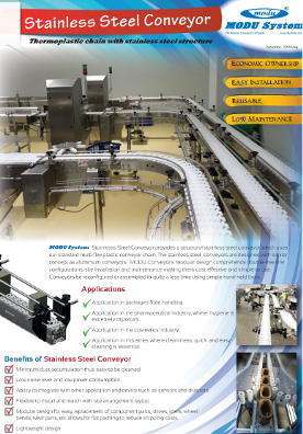 MODU Stainless Steel Conveyors